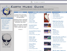 Tablet Screenshot of earthmusicguide.com